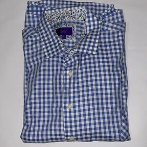 Tallia Men’s Checkered Shirt, XXL/18.5